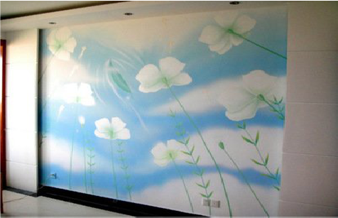 新化画墙绘怎么画好白云的蓬松感？