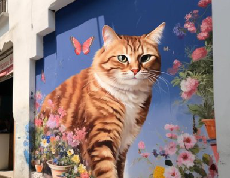 新化自己绘制有个性的手绘墙