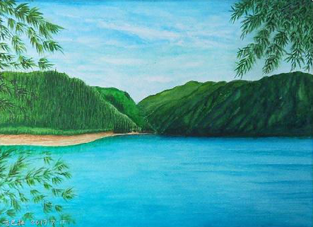 新化在墙绘中，如何绘画绿水青山？