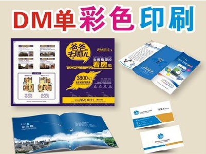 新化单页印刷，色彩搭配简单。