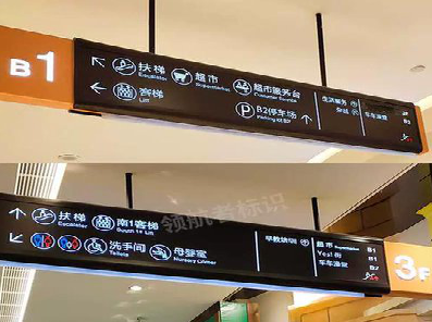 新化如何通过商场标识牌引导客流分布？