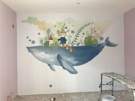 新化手绘墙的特点及优势。